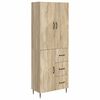 vidaXL Sk&aring;pset 2 pcs Sonoma-ek 66 x 34,5 x 89,5 cm Konstruerat tr&auml;