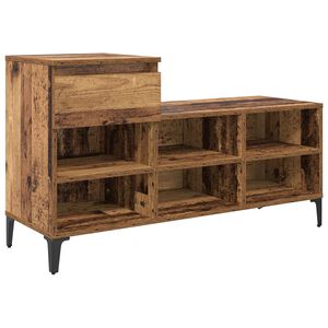 vidaXL Skosk&aring;p 102 x 36 x 60 cm Konstruerat tr&auml; Gammalt tr&auml;