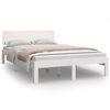 vidaXL S&auml;ngram vit massiv furu 120x200 cm