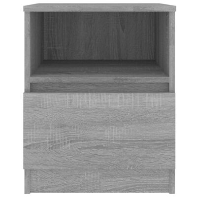 vidaXL Sängbord grå sonoma 40x40x50 cm konstruerat trä
