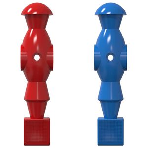 vidaXL Fotbollsbordsspelare 22 pcs Bl&aring; och R&ouml;d 2,4 x 2,1 x 9,7 cm PP