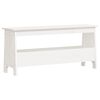 vidaXL Hallb&auml;nk vit 100x28x45 cm massivt tr&auml; furu