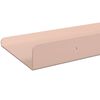 vidaXL Flytande hylla V&auml;ggmonterad 3 pcs Rosa 40 x 9 x 2,5 cm St&aring;l
