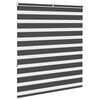vidaXL Rullgardin zebra svart 125x150 cm tyg bredd 120,9cm polyester
