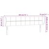vidaXL S&auml;nggavel med kanter svart 183x23x78/88 cm sammet