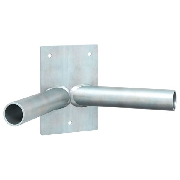 vidaXL Flaggstångshållare Silver 11,5 x 7,5 cm Stål