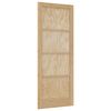 vidaXL Inredningsd&ouml;rr Naturlig 83 x 211 cm Plywood