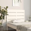 vidaXL S&auml;nggavel vit 75x3x80 cm massiv furu