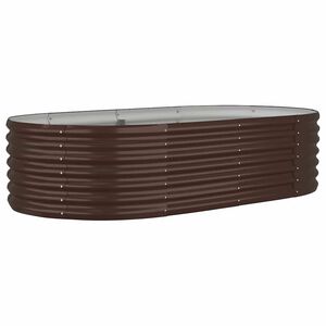 vidaXL Odlingsl&aring;da galvaniserat st&aring;l 152x80x36 cm brun
