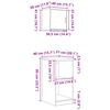 vidaXL Garageskåp 2 st, grå Sonoma konstruerat trä
