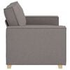 vidaXL 2-sitssoffa taupe 160x78x84 cm tyg