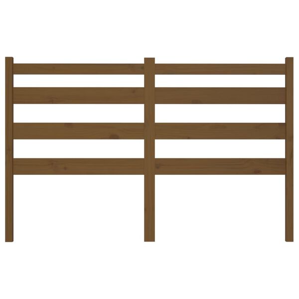 vidaXL Sänggavel honungsbrun 141x4x100 cm massiv furu