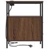 vidaXL Nattduksbord 2 pcs Brun Ek 30 x 48 x 61 cm Konstruerat trä