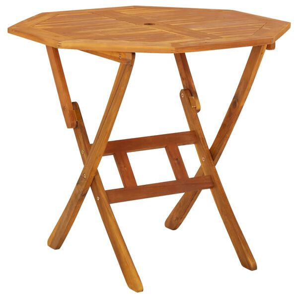 vidaXL Matgrupp f&ouml;r tr&auml;dg&aring;rden 5 delar massivt akaciatr&auml;