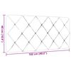 vidaXL Headboard Cushion Black 100 cm Fabric