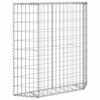 vidaXL Gabion trapets upphöjd galvaniserat stål 100x20x100 cm