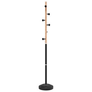 vidaXL Kl&auml;dh&auml;ngare svart 177 cm pulverlackerat j&auml;rn