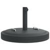 vidaXL Parasollfot med handtag f&ouml;r &Oslash;38 / 48 mm stolpar 25 kg rund