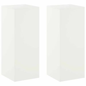 vidaXL V&auml;xtst&auml;ll 2 pcs Vit 40 x 40 x 100 cm St&aring;l