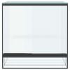 vidaXL Reptil- och amfibiehabitat med lagring Vit 30 x 30 x 30 cm Glas