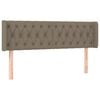 vidaXL S&auml;nggavel med kanter taupe 163x16x78/88 cm tyg