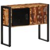 vidaXL Konsolbord flerf&auml;rgad 90x35x75 cm massivt &aring;tervunnet tr&auml;