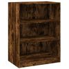 vidaXL Garderob r&ouml;kf&auml;rgad ek 77x48x102 cm konstruerat tr&auml;