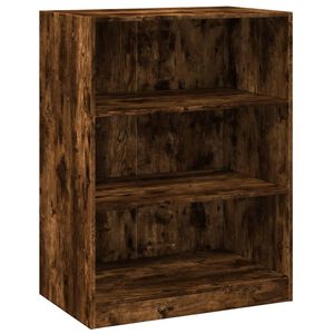 vidaXL Garderob r&ouml;kf&auml;rgad ek 77x48x102 cm konstruerat tr&auml;