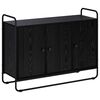 vidaXL Sideboard Svart ek 102 x 35 x 75 cm Konstruerat tr&auml;