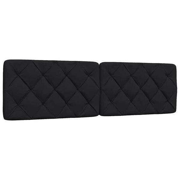 vidaXL Headboard Cushion Black 180 cm Fabric