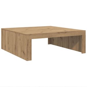 vidaXL Soffbord artisan ek 100x100x35 cm konstruerat tr&auml;