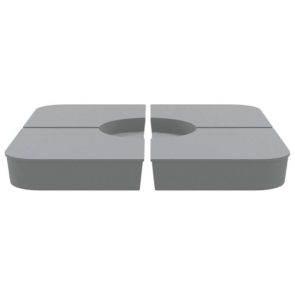 vidaXL Parasollbassats 4 delar för korsstativ 100 kg PP