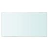 vidaXL Hyllplan glas genomskinlig 30x12 cm