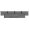 vidaXL St&auml;ngselpanel 7 pcs WPC och aluminium Gr&aring;