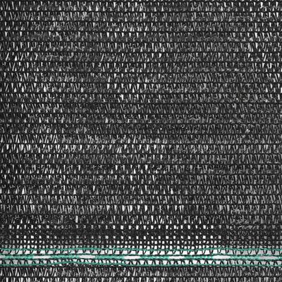 vidaXL Vindskydd för tennisplan HDPE 1x25 m svart