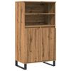 vidaXL H&ouml;gsk&aring;p artisan ek 60x36x110 cm konstruerat tr&auml;