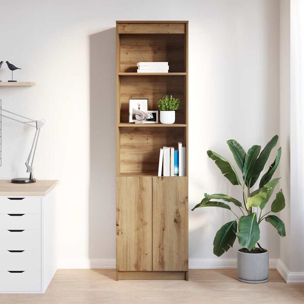 vidaXL Highboard hantverksm&auml;ssig ek 50x35x180 cm konstruerat tr&auml;