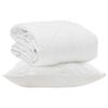 vidaXL Sommar Duvet med kudde 2 st Vit Mikrofiber
