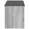 vidaXL Hallb&auml;nk Gr&aring; Sonoma 83 x 38 x 45 cm Konstruerat Tr&auml; och Tyg