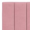 vidaXL Bed with Mattress "Hanko" Pink 140x190 cm Velvet