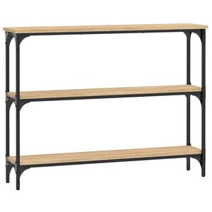 vidaXL Avlastningsbord sonoma-ek 100x22,5x75 cm konstruerat tr&auml;