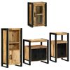 vidaXL Badrumsm&ouml;belset 4 st Brun 55 x 35 x 60 cm Massivt Mangotr&auml;d