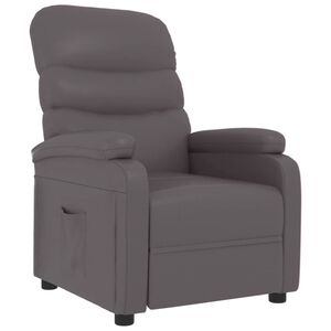 vidaXL Reclinerf&aring;t&ouml;lj gr&aring; konstl&auml;der