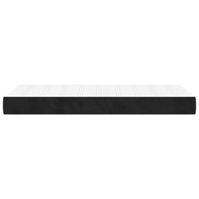 vidaXL Pocketresårmadrass svart 100x200x20 cm sammet