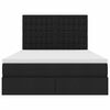 vidaXL F&ouml;rvaringss&auml;ng med madrass Svart 140 x 190 cm Polyester
