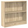 vidaXL Bokhylla Sonoma ek 80x24x75 cm konstruerat tr&auml;