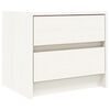 vidaXL S&auml;ngbord vit 40x31x35,5 cm massiv furu