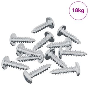 vidaXL Skruv 13636 pcs Silver M4 x 16 mm St&aring;l