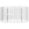 vidaXL Planteringsgabion galvaniserat järn 200x100x100 cm