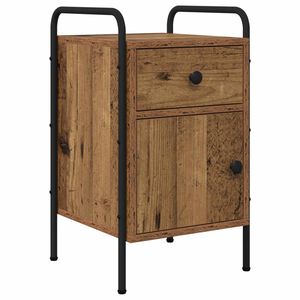 vidaXL Nattduksbord Gammalt tr&auml; 35 x 36,5 x 61 cm Konstruerat tr&auml;